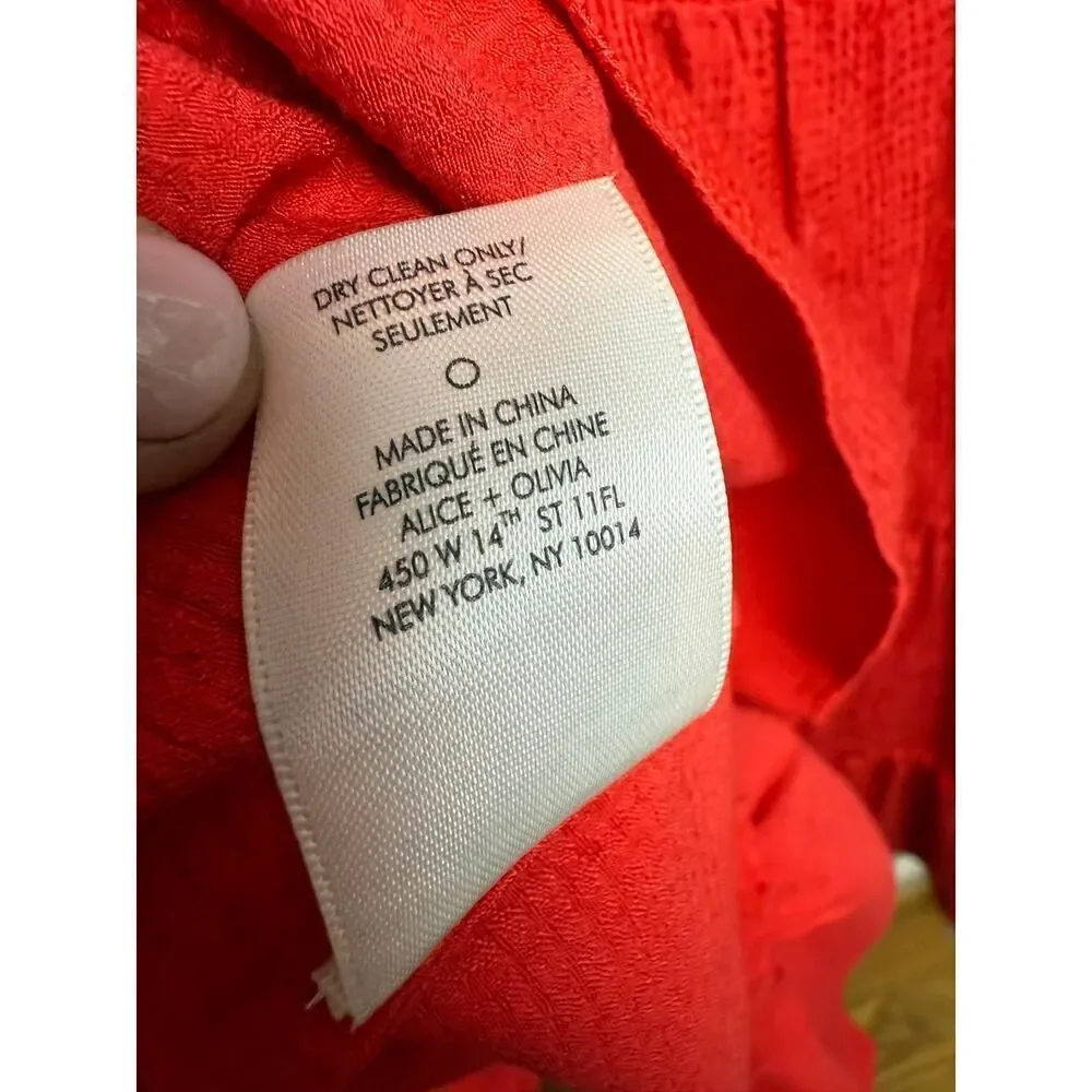 Alice + Olivia Cynthia Tiered Strap Midi Dress Sz. 0
